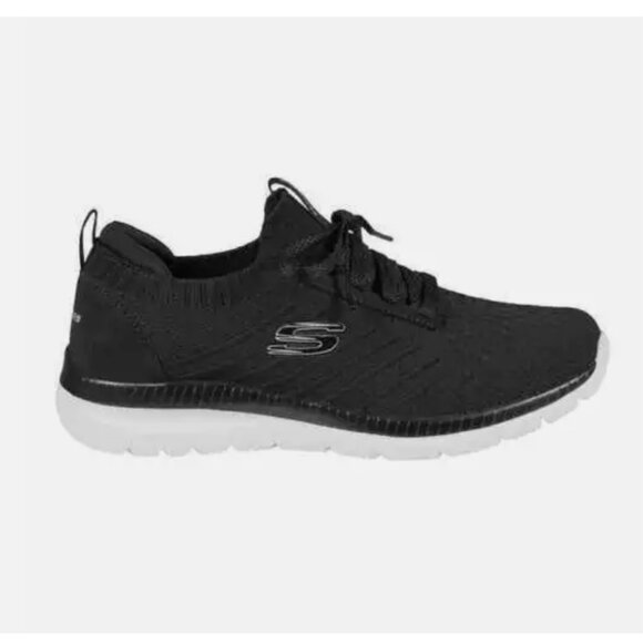 Skechers Ladies' Bountiful Sneaker Black Size 7 - Picture 2 of 5
